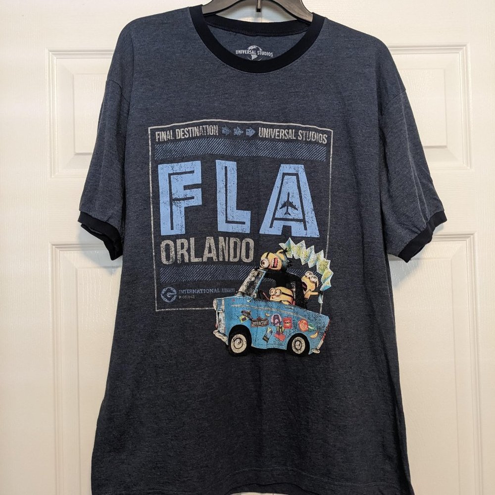 Men's Universal Studios Orlando FL Minions Ringer T-Shirt